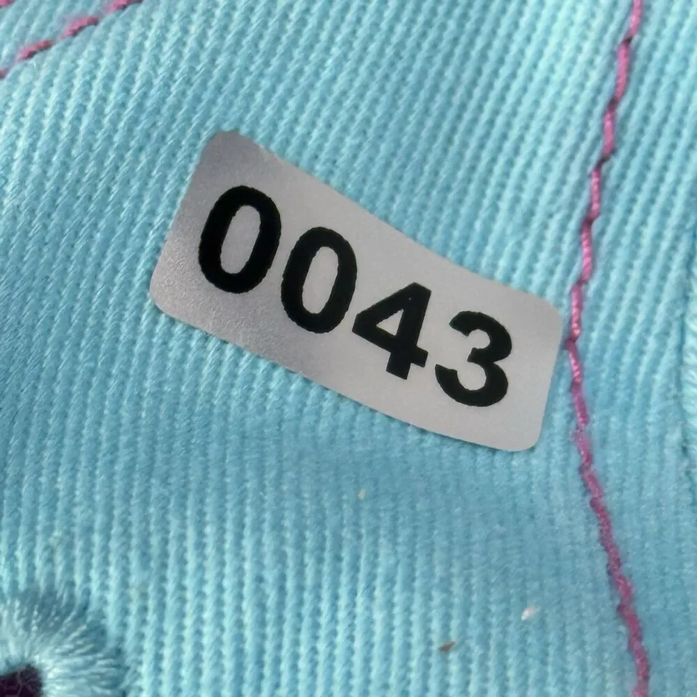 Simply Southern Happy Camper Embroidered Pink Aqua Baseball Hat Cap Distressed